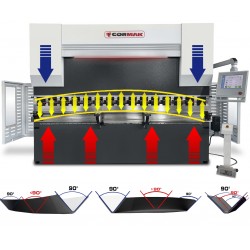 Prasa krawędziowa hydrauliczna CORMAK CNC SERVO ELITE 400×4000 DA-58T - 