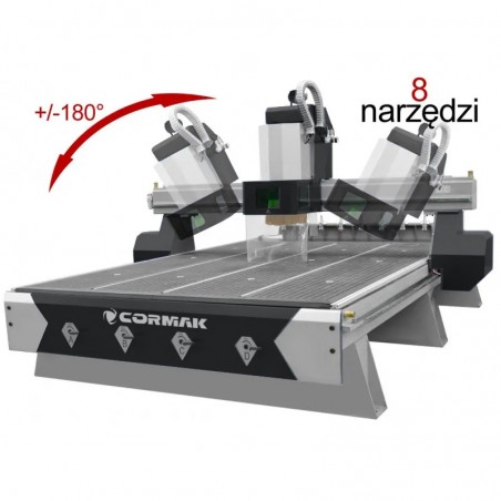 Frezarka CNC C2030 ATC 4 OSIE PREMIUM (2150x3300) + stół hybrydowy