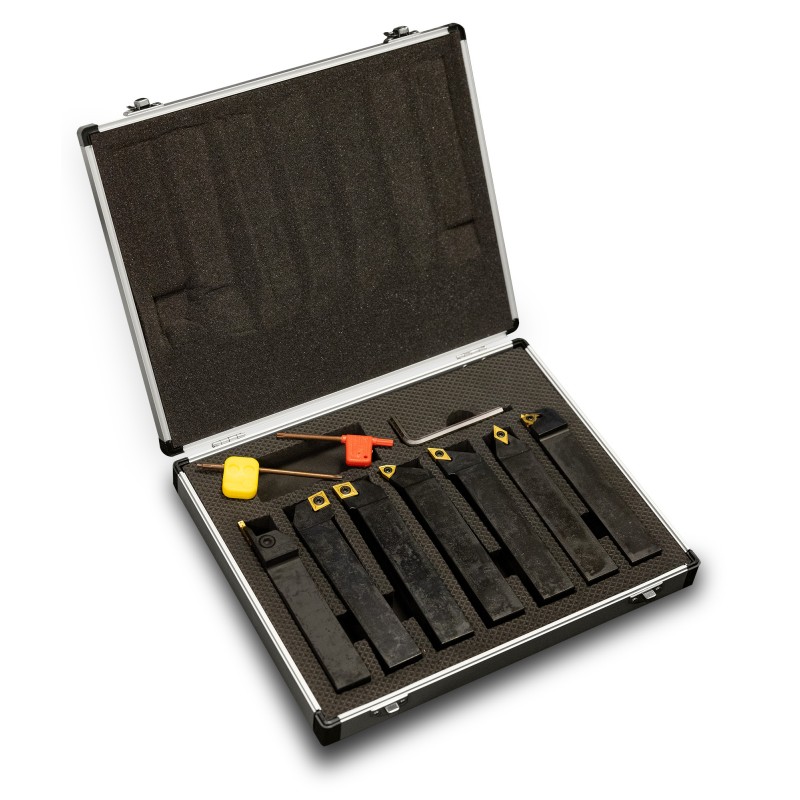 Set 7 utensili da tornio CORMAK 25x25mm - 