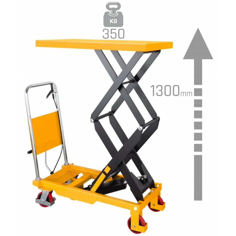 Carrello a forbice con piattaforma CORMAK TA3510 350kg 1300mm - 