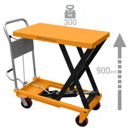 Wózek nożycowy platformowy TA30 (udźwig 300 kg, podnoszenie 900 mm) - Wózek nożycowy platformowy TA30 (udźwig 300 kg, unoszenie 710 mm)