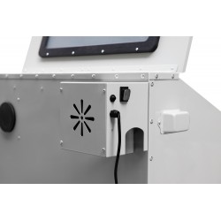 Piaskarka kabinowa 220L - górne otwarcie KDP220TOP + odciąg DC23 - 