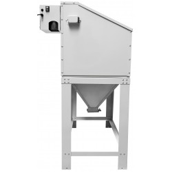 Sabbiatrice a cabina 220L con apertura superiore CORMAK KDP220TOP + aspiratore DC23 - 