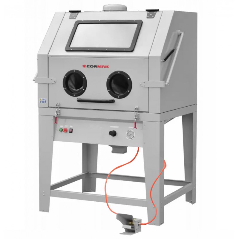 Sabbiatrice a cabina 1000L CORMAK KDP1000 + aspiratore DC15 - 