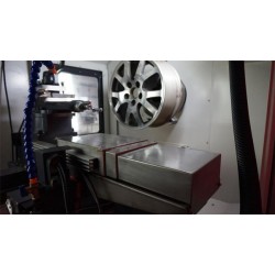 CNC Lathe CORMAK for Alloy Wheel Refurbishment – 28 inch - CNC turning lathe for aluminium wheel bands renovation - 32 inches