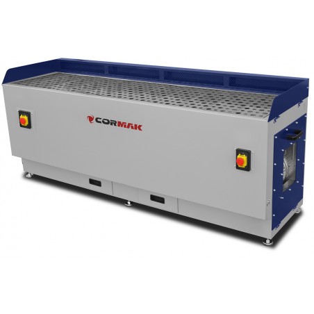 Schleiftisch CORMAK DT2000M mit Absaugung für Holz und Metall