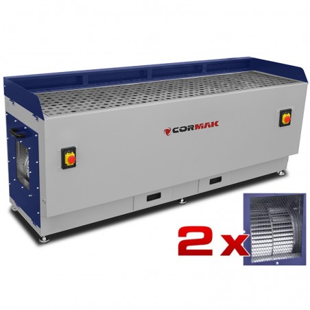 Tavolo di smerigliatura con aspirazione CORMAK DT2200M per metallo