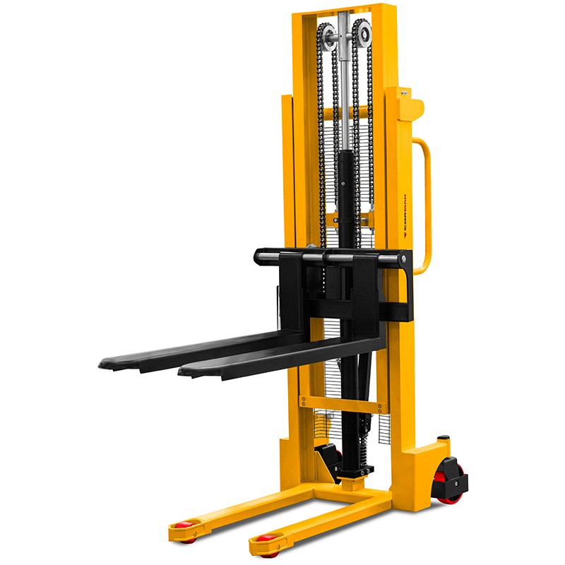 Transpallet a colonna CORMAK WRHS 1025 con forche regolabili (portata 1000kg, sollevamento 2500mm) - 