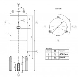 11 BAR 500L Druckbehälter + Ausrüstung - 