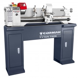 Tokarka uniwersalna CORMAK TYTAN 220x750S VARIO 230V z podstawą - 