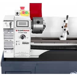 Tokarka uniwersalna CORMAK TYTAN 220x750S VARIO 230V z podstawą - 