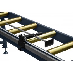 Roller Conveyor 2m with Length Stop CORMAK - Roller tables 2 m with longitudinal fence