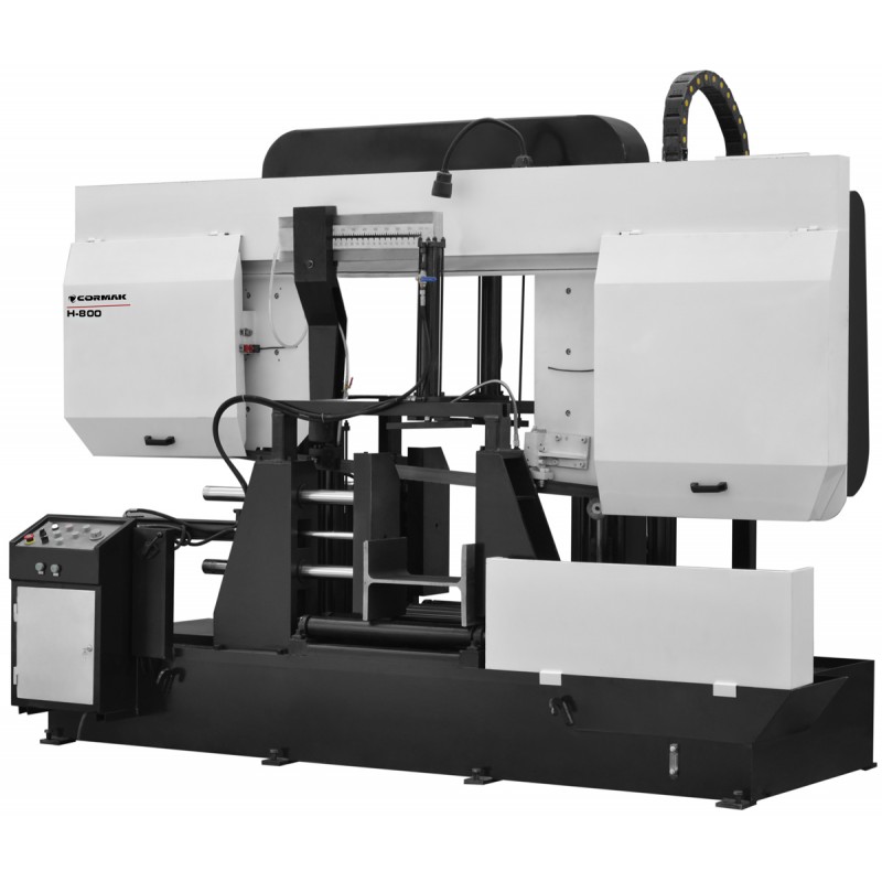 Segatrice a nastro semiautomatica a doppia colonna per metallo CORMAK BS600H - 