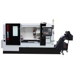 Tornio CNC CORMAK CK7160x1500 con mandrino idraulico 12 utensili SIEMENS SINUMERIK 808D - 