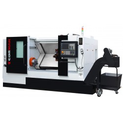 Tornio CNC CORMAK CK7160x1500 con mandrino idraulico 12 utensili SIEMENS SINUMERIK 808D - 
