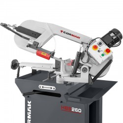 Scie à ruban pour métaux CORMAK HBS260 + 2 scies M42 + 5L Emulgol + ZW580 -  Scie à ruban pour métaux CORMAK HBS260 + 2 scies M42 + 5L Emulgol + ZW580 -