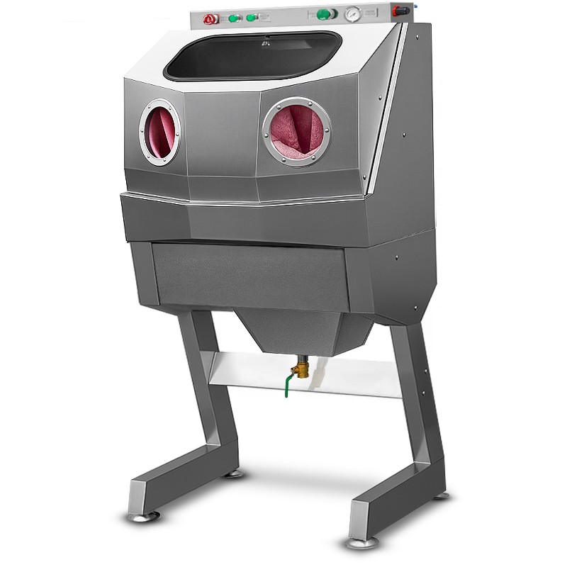 Nassstrahlkabine aus Edelstahl INOX KDPM190 - Nassstrahlkabine aus Edelstahl INOX KDPM190 -