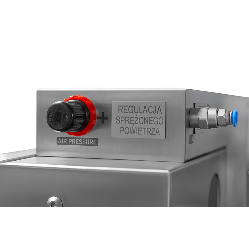 Piaskarka kabinowa wodna ze stali nierdzewnej INOX KDPM190 | Producent CORMAK