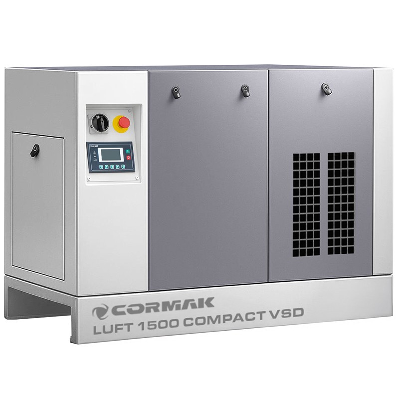 LUFT 1500 COMPACT VSD-Set – 11 kW – 1580 l/min. Schraubenkompressor LUFT 1500 VSD + Trockner N10S - LUFT 1500 COMPACT VSD-Set – 11 kW – 1580 l/min. Schraubenkompressor LUFT 1500 VSD + Trockner N10S -