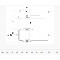 Maschinenschraubstock CORMAK QH125 125x100mm - 