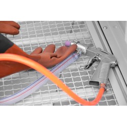 Sabbiatrice da banco cabina 220 L - apertura laterale - Piaskarka kabinowa 220 L