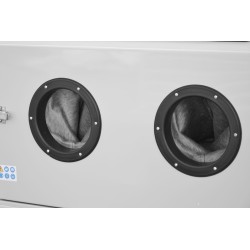 Sabbiatrice a cabina 350L con apertura laterale CORMAK KDP350 + aspiratore DC15 - Piaskarka kabinowa 350 L