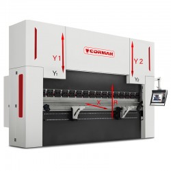 Hydraulische Abkantpresse CORMAK CNC SERVO ELITE 40×2500 DA-58T - 