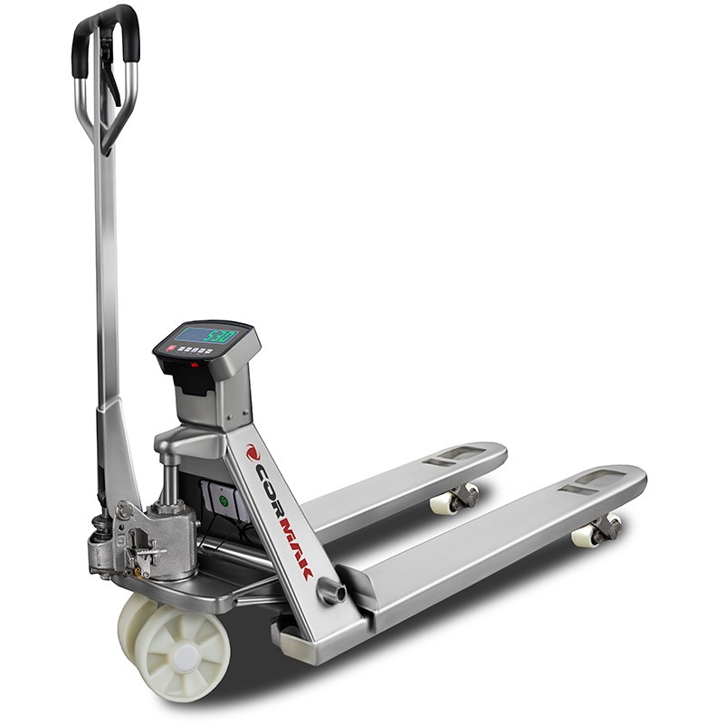 Wózek paletowy ze stali nierdzewnej z wagą elektroniczną SP2000-304 2000kg (podnoszenie i jazda elektryczna)