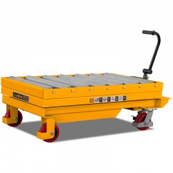 Wózek nożycowy platformowy z rolkami TA50R (udźwig 500kg, podnoszenie 1000mm) - 