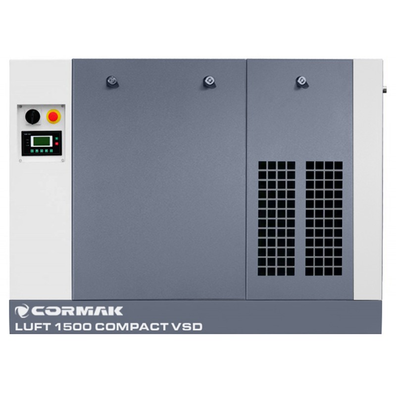 Sprężarka śrubowa z osuszaczem i falownikiem VSD - LUFT 1500 COMPACT 11kW - 1580 L/min