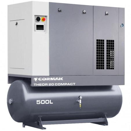 THEOR 20 COMPACT - THEOR 20 screw compressor + N20S air-dryer + 500L Container