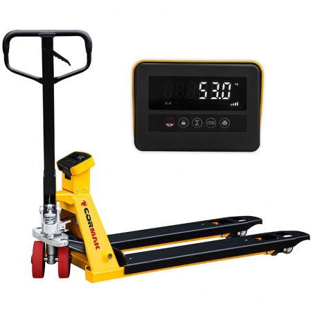 Pallet truck with electronic scale CORMAK SP2500 SUPER (capacity 2500 kg)