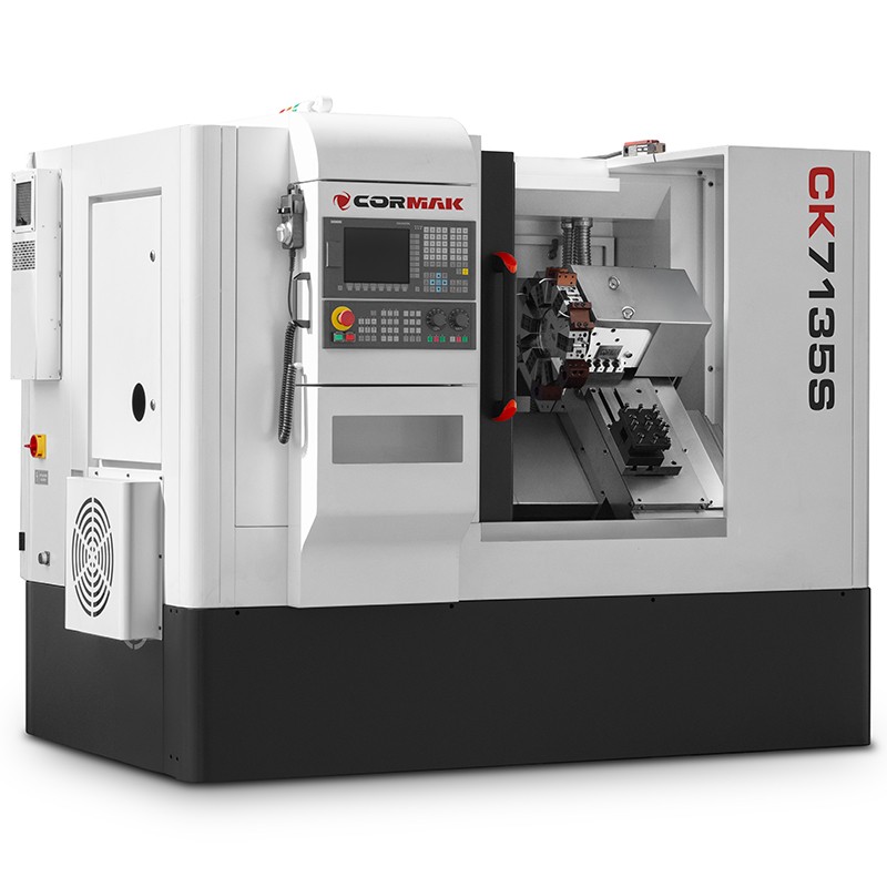 CNC Lathe CORMAK CK7135A Hydraulic Chuck 12 Tools SIEMENS SINUMERIK 808D - 