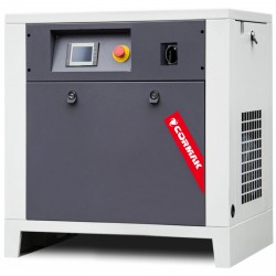 Sprężarka śrubowa z falownikiem LUFT 1000 - 7,5kW - 950 L/min. + Osuszacz ziębniczy N10S + Zbiornik ciśnieniowy pionowy 500 L - 