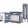 Satz Schraubenkompressor THEOR 20 INVERTER 15kW 2000L/min + Kältetrockner IZBERG N20S + 500L vertikaler Druckluftbehälter