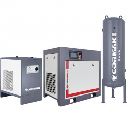 Groupe compresseur THEOR 30 avec inverter + déshumidificateur IZBERG N30S + cylindre vertical 500L -  Groupe compresseur THEOR 30 avec inverter + déshumidificateur IZBERG N30S + cylindre vertical 500L -
