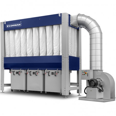 Industrial dust and wood chip extractor CORMAK DCV11000PM