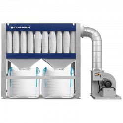 Industrial dust and wood chip extractor CORMAK DCV11000BB BIG-BAG - 