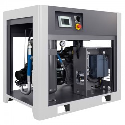 Compressore a vite con inverter CORMAK LUFT 1500 - 11kW - 1580L/min + Essiccatore frigorifero N20S + Serbatoio verticale 500L - 