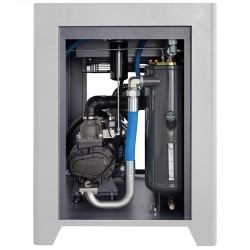 Schraubenkompressor mit Frequenzumrichter, Kältetrockner IZBERG N20S und 500L Druckluftbehälter LUFT 1500 1580L/min 11kW - 