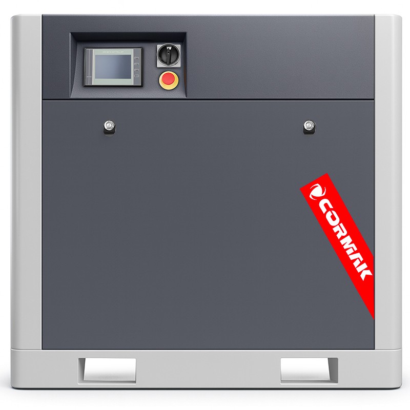 Sprężarka śrubowa LUFT 1500 VSD 11kW 1580 l/min + osuszacz + zbiornik 1000L | CORMAK