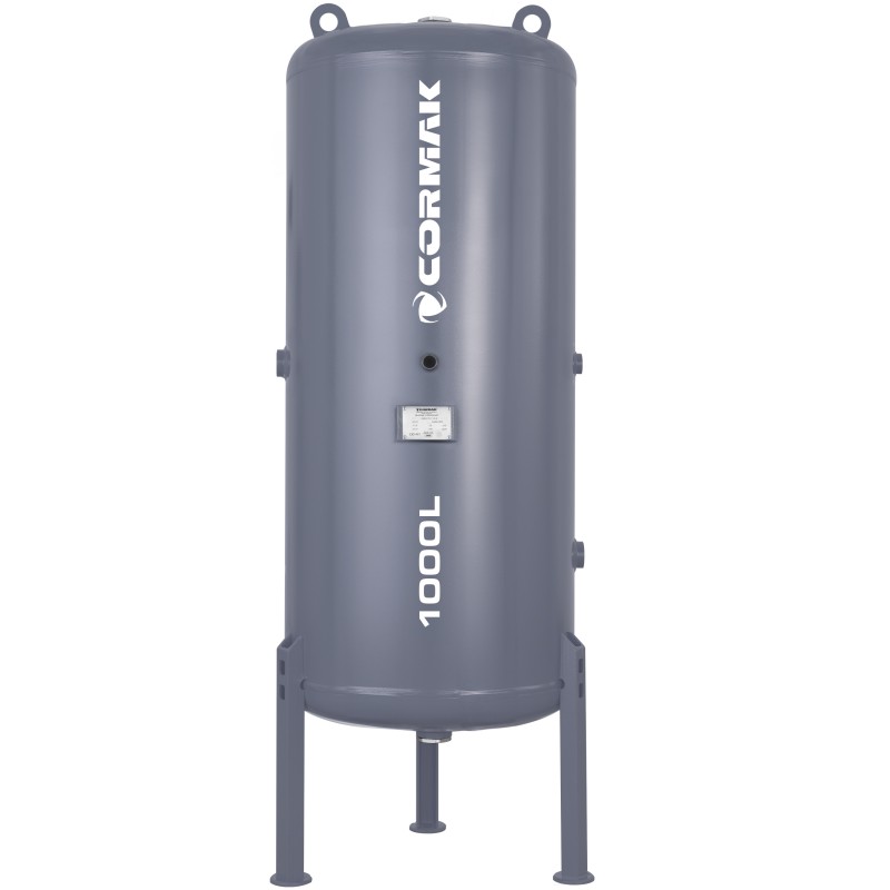 Sprężarka śrubowa LUFT 1500 VSD 11kW 1580 l/min + osuszacz + zbiornik 1000L | CORMAK
