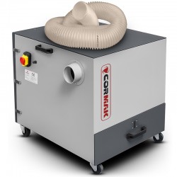 Aspiratore industriale per trucioli metallici 400V con tubo 3m CORMAK MDC1500 - 