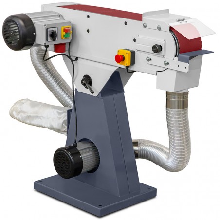 Bandschleifmaschine CORMAK SM150D mit integriertem Absaugsystem