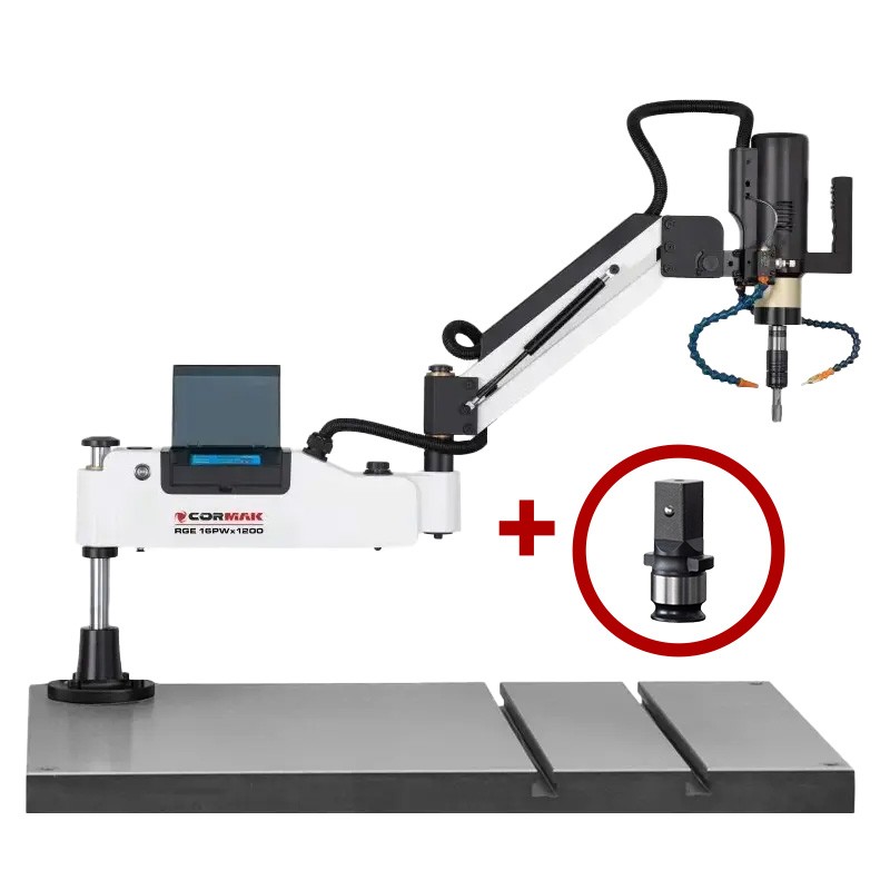Electric Tapping Machine CORMAK RGE16PW with Socket Adapter - 
