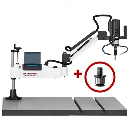 Electric Tapping Machine CORMAK RGE36PWx1200 with Socket Adapter