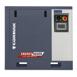 Compressore a vite con essiccatore N10S e serbatoio verticale 1000L CORMAK LUFT 1000 VSD+PM 950L/min 7.5kW - 