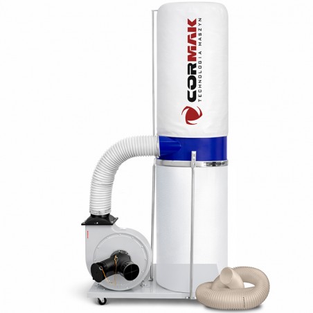 Wood Dust and Chip Extractor CORMAK FM300 230V with 3 m Antistatic Hose