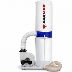 Aspirateur à copeaux CORMAK FM 300 2530 m³/h 400V + tuyau antistatique 3 mb - 