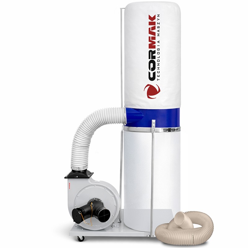 Wood Dust and Chip Extractor CORMAK FM300 400V with 3 m Antistatic Hose - 